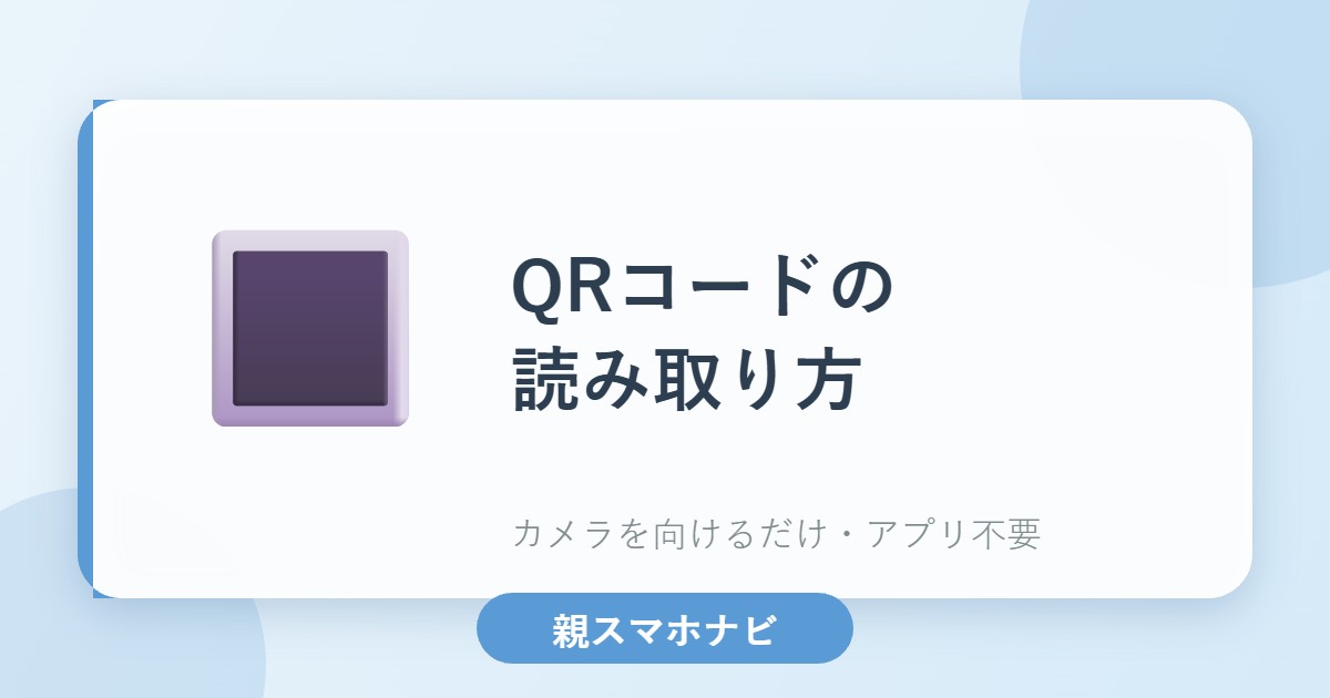 QRコードの読み取り方